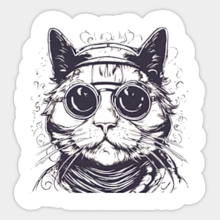 Mr dr cool cat in the house Sticker